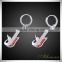 Latest Design Diamond Guitar Shape Hanging Earring for Women