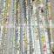 pewter grey silver stripe sequins fabric
