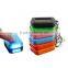New Fashion Mixed Color Solar Portable LED Light Keychain / Mini Flashlight Key Ring Survial Gadget 3 LED