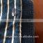 high quality indigo stripe knitted denim rib