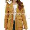 new stylish fashion joker long teddy hooded thin warm cotton padded coat womens