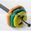 fixed rubber barbell set/fitness equipment