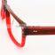 red fancy tattoo glasses frames