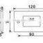 BH-7 Rectangle shape bathroom glass door handles, sliding glass door handle hinge