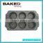 Carbon steel cake mold 24 cup muffin pan with round base