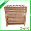 bamboo laundry basket with separable white non woven bag