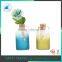 Spring Season Frosted Glass Colored Glass Vases Wholesale With Bowknot