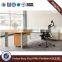 Manager office table melamine top metal base executive desk(HX-NT3113)