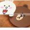 Kitchen Accessories Cute Anime Silicone Coffee Placemat Cartoon Drink Coaster Cup mat