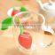 Strawberry Shaped Silicone Tea Leaf Strainer Ball Stick Loose Herbal Spice Infuser Filter Tool