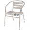 ZT-1076C Aluminum wooden armless chair for restaurant