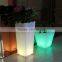 2016 hot sell green flowerpot led luminous planter pots/Christmas Outdoor Flower Pot