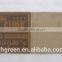 Dark brown debossed brand leather emblem for shoes