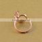 14mm 925 sterling silver rose gold flower branch round bezel ring base blank supplies DIY findings 1216002