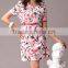 Pretty Steps 2016 High Quality New Chiffon Dress Sexy Elegant Round Collar Dress for Ladies
