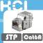 Cat 6A UL 180Degree Shielded RJ45 Modular Keystone Jack