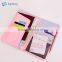 Leather passport case passport book passport cover with pen