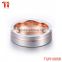 Simple tungsten wedding band 2016, new arrival rose gold tungsten carbide designs, grooved wedding ring engagement ring gift