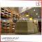 High quality MDF multitier wall mounted display shelving for shoes