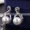 Small Order China Wholesale necklace with pearl earring gold 3pcs jewelry set korean