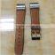 Newly High Quality Leather Strap Steel Wrist Watch Band For Fitbit Charge 2 Wearable Belt Strap