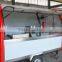 mobile hand push food cart price for sale