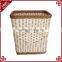 Wholesales handicraft laundry basket plastic PE rattan