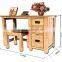 Modern Design Home Furniture Solid Wooden study desk, pine study table study computer table desk cabinet