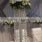 wedding tall flower vase/crystal flower vase/ crystal trumpet vase