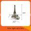 decoartive Outdoor solar powered sculpture polyresin eiffel tower shaped garden LED lights