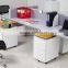 Adjustable wooden top tambour door filing cabinet side return table