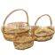 willow material cheap wooden wicker fruit basket
