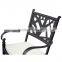 outdoor luxury living room aluminum casting table and chair furniture