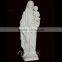 Classic garden sculpture life size marble mary and baby jesus statue hot sale