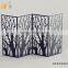 Retro Simple living room partition Carving creative metal screen