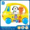 2017 Kids Toy Happy Animal Bus Bump and Go Action With Music, Animal Sounds, Lights and Education Games Great Gift