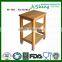 bamboo dining cart with four movable feet