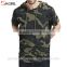 Men's long curved hem short sleeve oversized hip hop pullover hoodies and sweatshirts with side zipper design