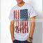 American Flag Black White Tees Latest New Design Men Printing t Shirt for Men