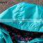 girls beautiful flower printed rain buttons kids jacket
