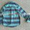 Fashionable kids blouse designs cotton boys flannel plaids children shirt