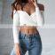 Runwaylover 5458 Hot Sale Ladies Sexy Slash Neck Sexy Ladies Crop Top