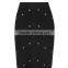 2017 OEM Spring Bandage Studded Figure-hugging Pencil Skirt