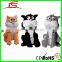 Wholesale Krazy Kats Orange Black Grey Plush Electrical Cat