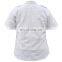 Men's Light Blue PolyCotton Short Sleeve Work Shirts With Epaulet
