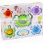 Baby novel crab bathing toys with thermometer