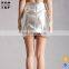 China wholesale oem sheeny design skirts women pencil short mini skirts