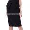 Grace Karin Womens Solid Color High Stretchy Hips-Wrapped Vintage Retro Black Pencil Skirt CL010454-1