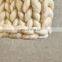 Custom hand made chunky knit soft jacquard vintage woven throw blanket for sofa