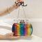 2020 Wholesale Trendy Diamond rainbow handbags ladies clutch bag evening bag women Party Hand Bag Purse Money Bags